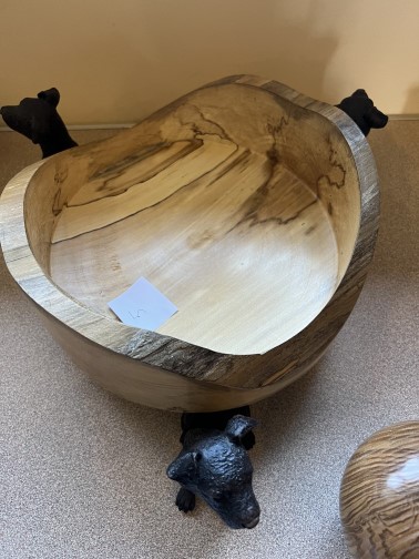 This Spalted bowl with dog feet won a Highly commended certificate for Nick Adamek